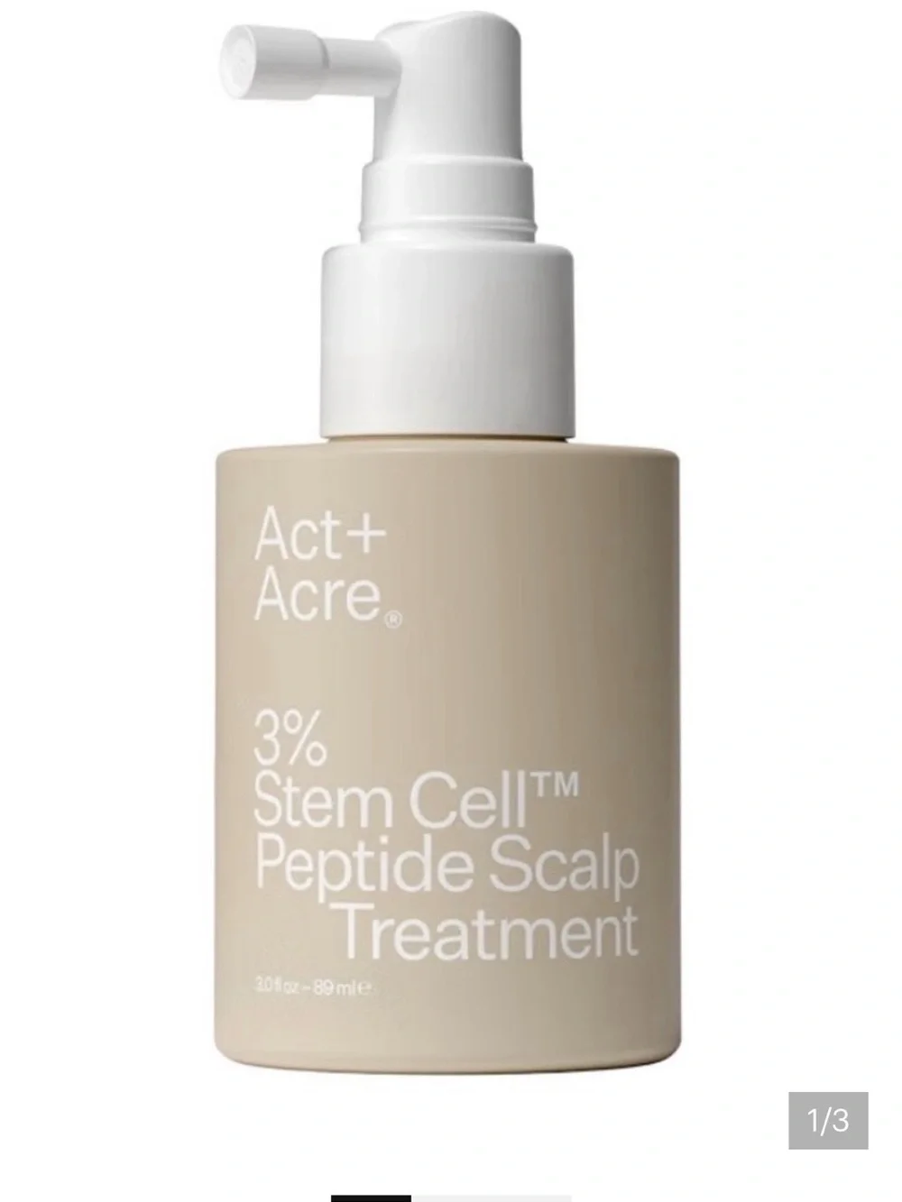 BNIB Act + Acre 3% stem cell peptide scalp treatment